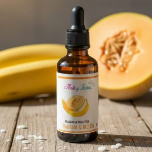 Fragancias Vela Banana y Melón