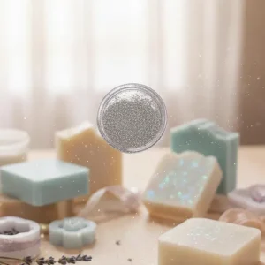 Glitter Cosmética Plateado