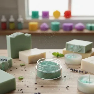 Mica Cosmética Verde Oscuro