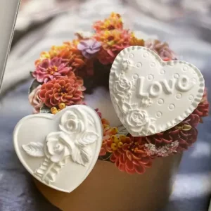 Molde 2 corazones con Relieve