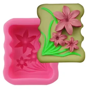 Molde 3 Rosas Relieve