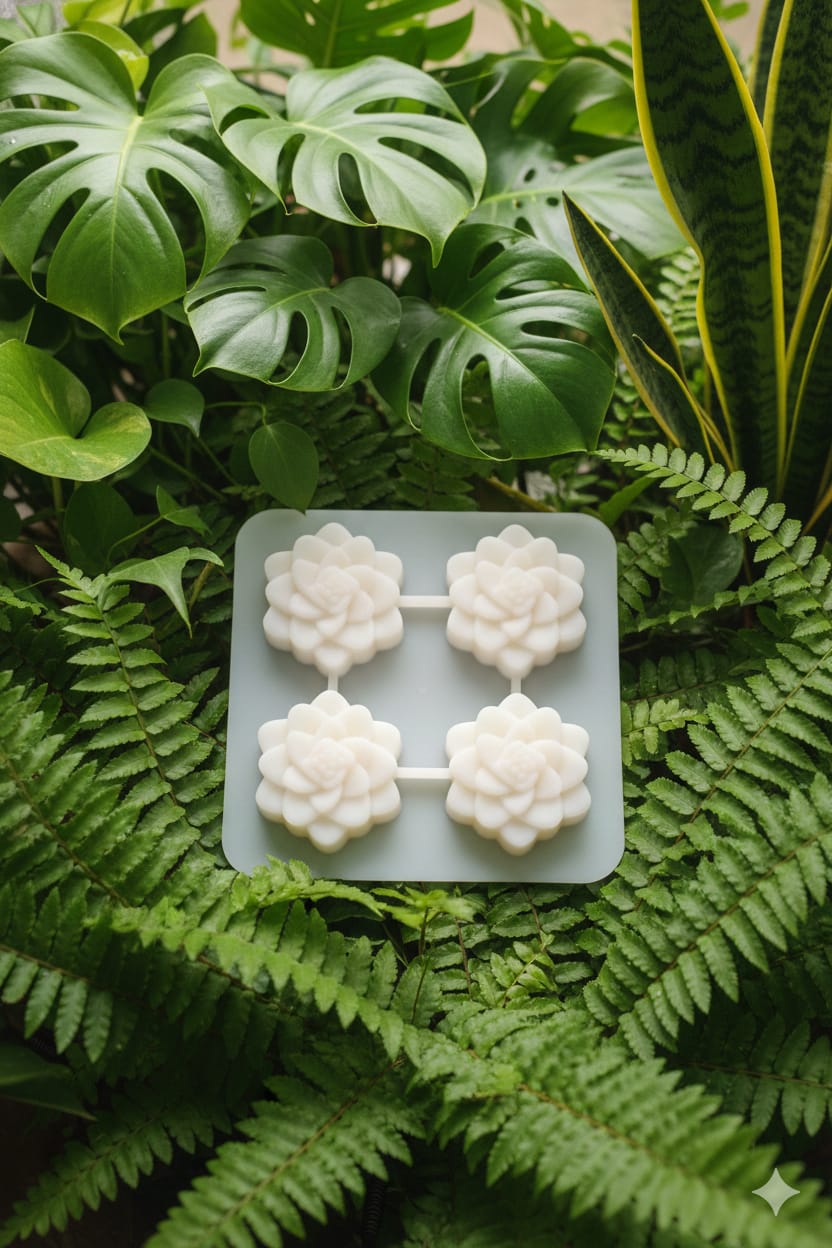 Molde 4 Cavidades Flores