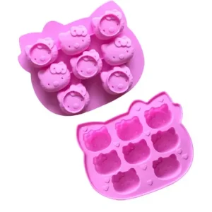 Molde Cara de Hello Kitty 8 Cavidades