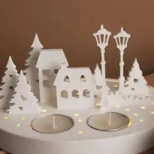 Molde Casa Grande Navideña