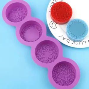 Molde Circular Relieve 4 Cavidades