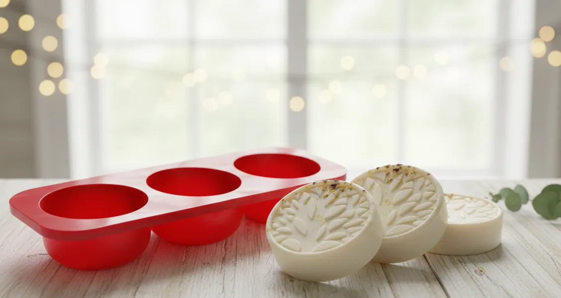 Molde Circular con Relieve 3 Cavidades