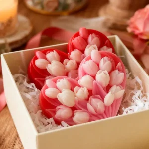 Molde Corazón Con Flores