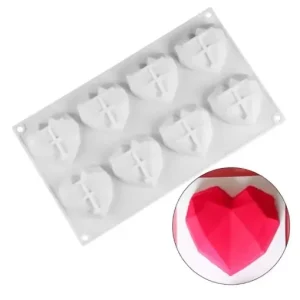 Molde Corazón Diamantado