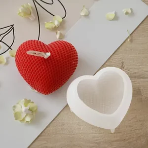 Molde Corazón Tejido Chico