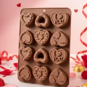 Molde Corazones con Relieve