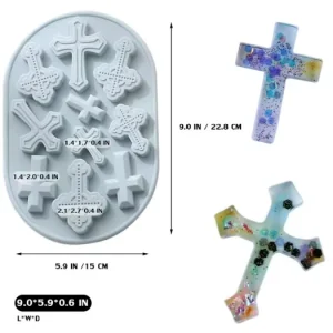 Molde Cruces Variadas 10 Cavidades