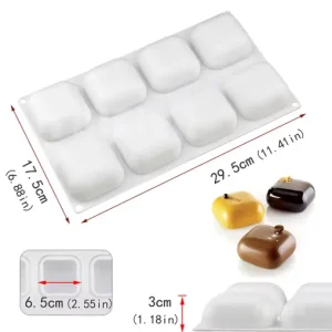 Molde Cuadrado Pequeño 8 Cavidades