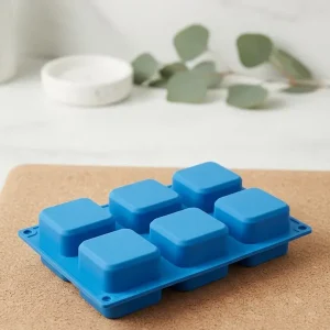 Molde Cuadrado con Curva 6 Cavidades