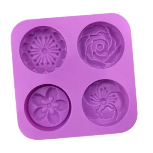 Molde Flores Con Relieve 4 Cavidades
