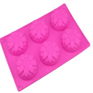 Molde Flores Iguales de 6 cavidades