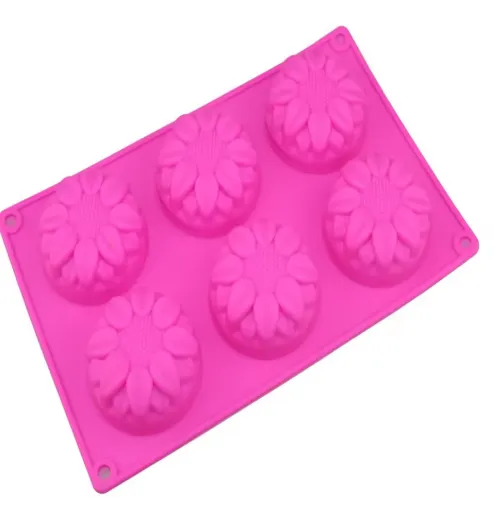 Molde Flores Iguales de 6 cavidades