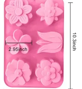 Molde Flores de 6 Cavidades