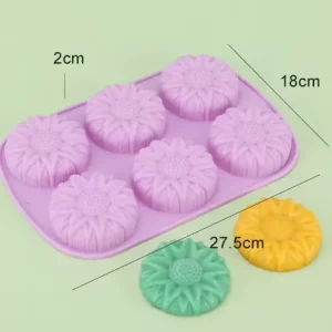 Molde Girasol 6 Cavidades