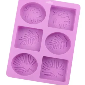 Molde Hojas Cuadradas y Redondas