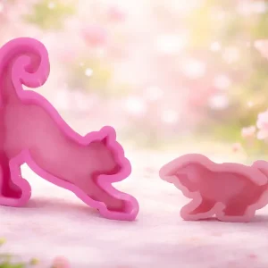 Molde Mamá e Hijo Gatos