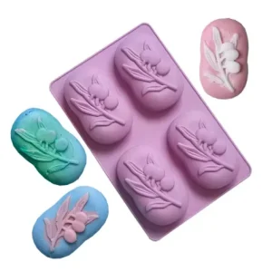 Molde de Olivo Ovalado 4 Cavidades