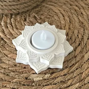 Molde Portavela en Forma de Mandala