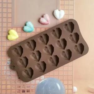 Molde Recuerdos Corazón Diamantado