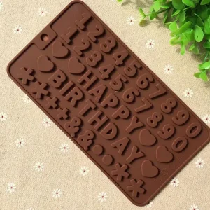 Molde Recuerdos Letras Happy Birthday