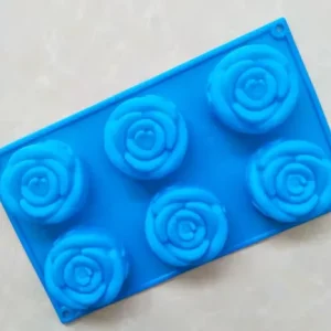 Molde Rosas Grandes 6 Cavidades