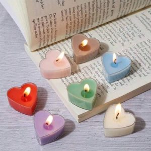 Molde Acrílico en Forma de Corazón para Velas