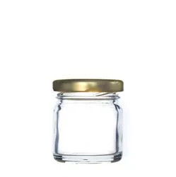 Envase Vidrio 35gr Tapa Dorada