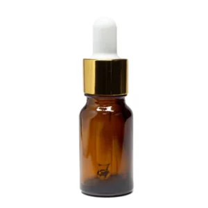 Gotero Ambar Tapa Dorada 10ml
