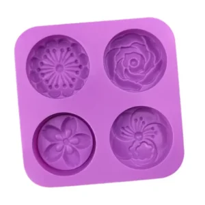 Molde Flores Con Relieve 4 Cavidades