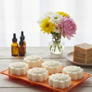 Molde Flores Grandes con Relieve 6 Cavidades